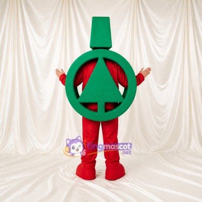 Prohibition Sign Mascot Costume Full Body for Adults Promotions