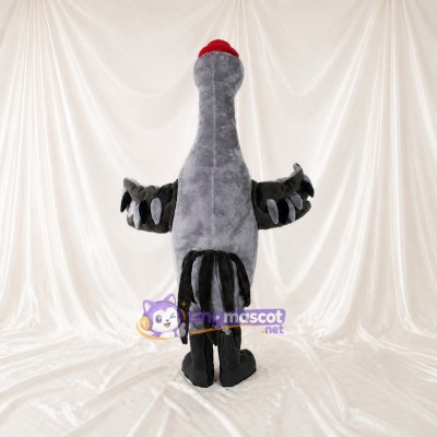 Gray Goose Mascot Costume Full Body for Adults School Events