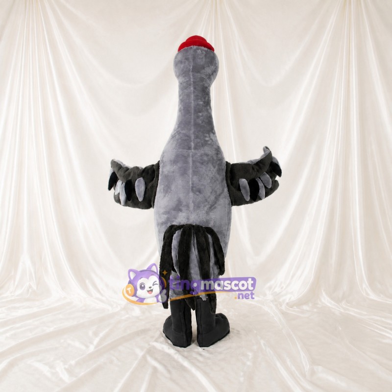 Gray Goose Mascot Costume Full Body for Adults School Events