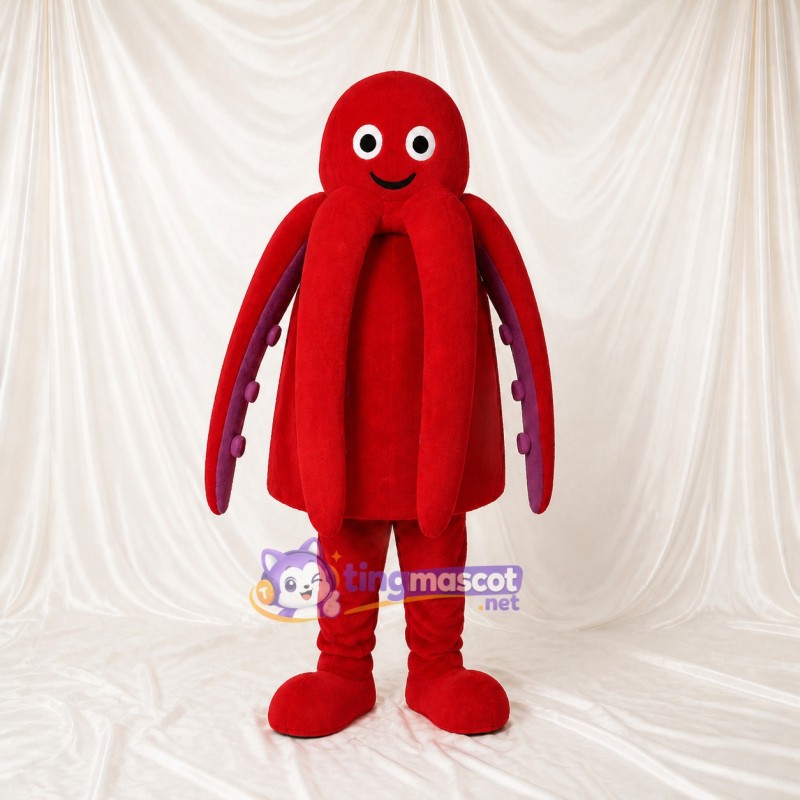 Octopus Mascot Costume Full Body for Adults School Events
