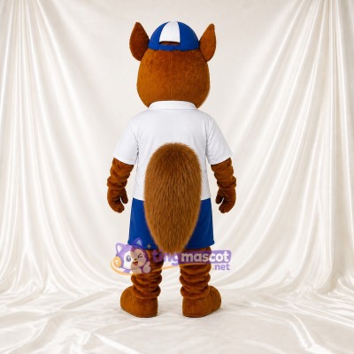 Squirrel Athlete Mascot Costume Full Body for Adults Sports Events