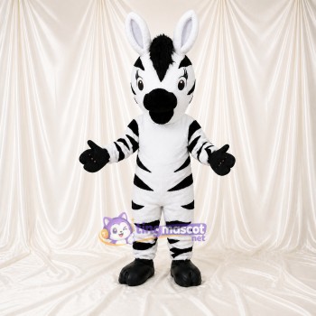 Zebra Mascot Costume Full Body for Adults School Events