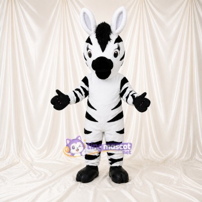 Zebra Mascot Costume Full Body for Adults School Events
