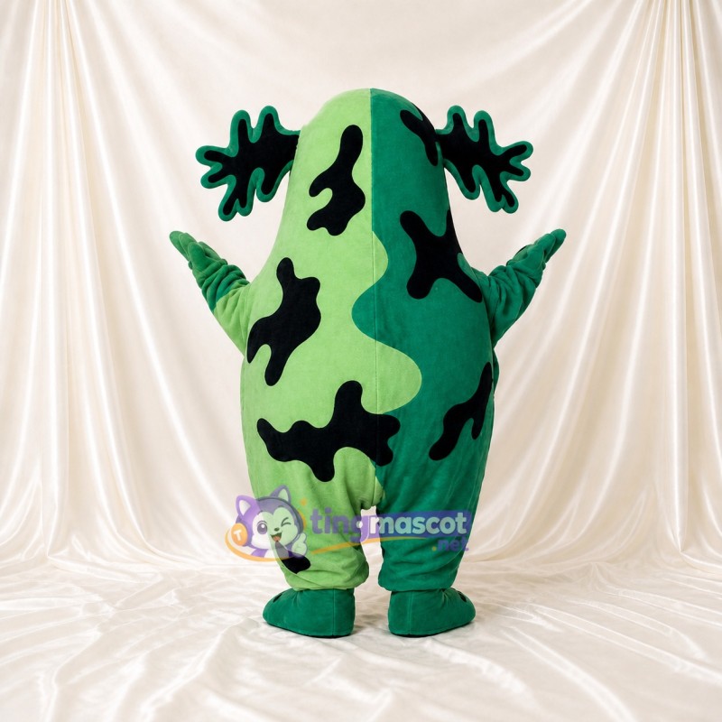 Green Pickle Monster Mascot Costume Full Body for Adults School Events