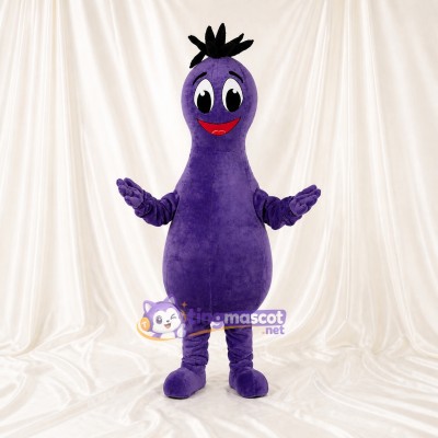 Purple Bean Monster Mascot Costume Full Body for Adults School Events