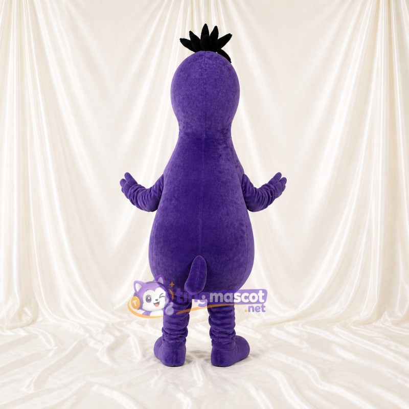 Purple Bean Monster Mascot Costume Full Body for Adults School Events