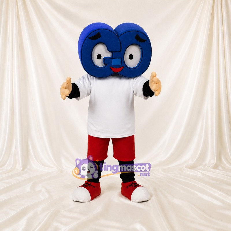 Heart Headed Boy Mascot Costume Full Body for Adults School Events