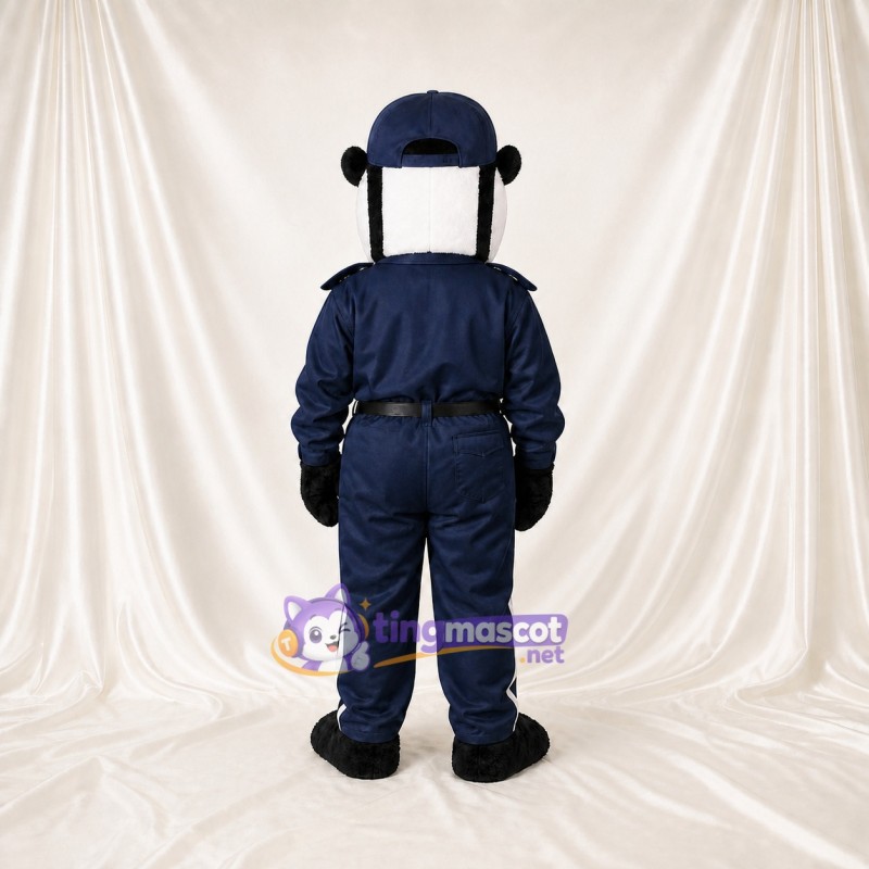 Blaireau Policier Bleu Marine Costume de mascotte intégral pour adultes Promotions