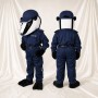 Blaireau Policier Bleu Marine Costume de mascotte intégral pour adultes Promotions