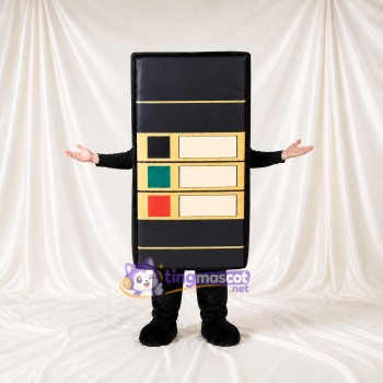 Distributeur automatique noir Costume de mascotte intégral pour adultes Promotions