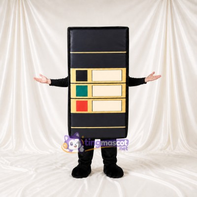 Black Vending Machine Mascot Costume Full Body for Adults Promotions