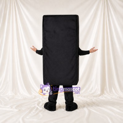 Black Vending Machine Mascot Costume Full Body for Adults Promotions