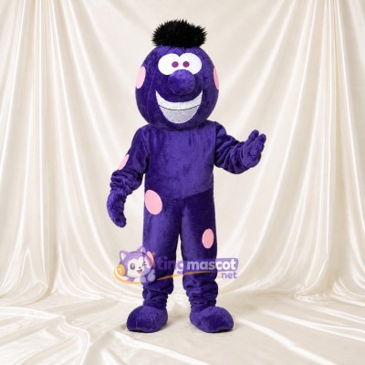 Purple Sculpted Fantasy Monster Mascot Costume Full Body for Adults Schools
