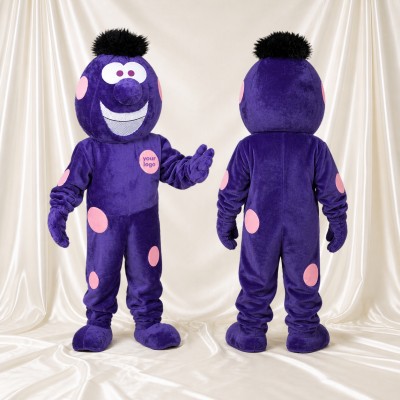 Purple Sculpted Fantasy Monster Mascot Costume Full Body for Adults Schools
