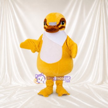 Canard de construction jaune Costume de mascotte intégral pour adultes Événements scolaires