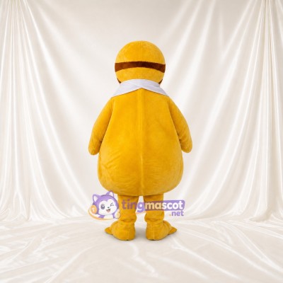 Canard de construction jaune Costume de mascotte intégral pour adultes Événements scolaires