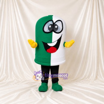 Personnage Capsule Vert Costume de mascotte intégral pour adultes Promotions