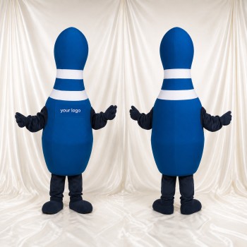 Bowling Pin Mascot Costume Full Body for Adults Sports Events