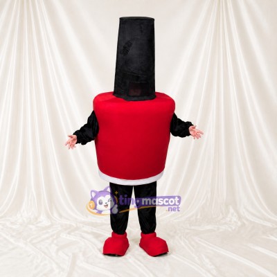 Front Bold Lipstick Mascot Costume Full Body for Adults Promotions