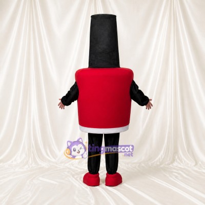 Front Bold Lipstick Mascot Costume Full Body for Adults Promotions