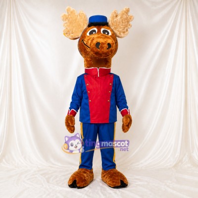 Moose Bellhop Mascot Costume Full Body for Adults Promotions