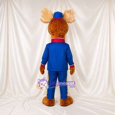 Moose Bellhop Mascot Costume Full Body for Adults Promotions