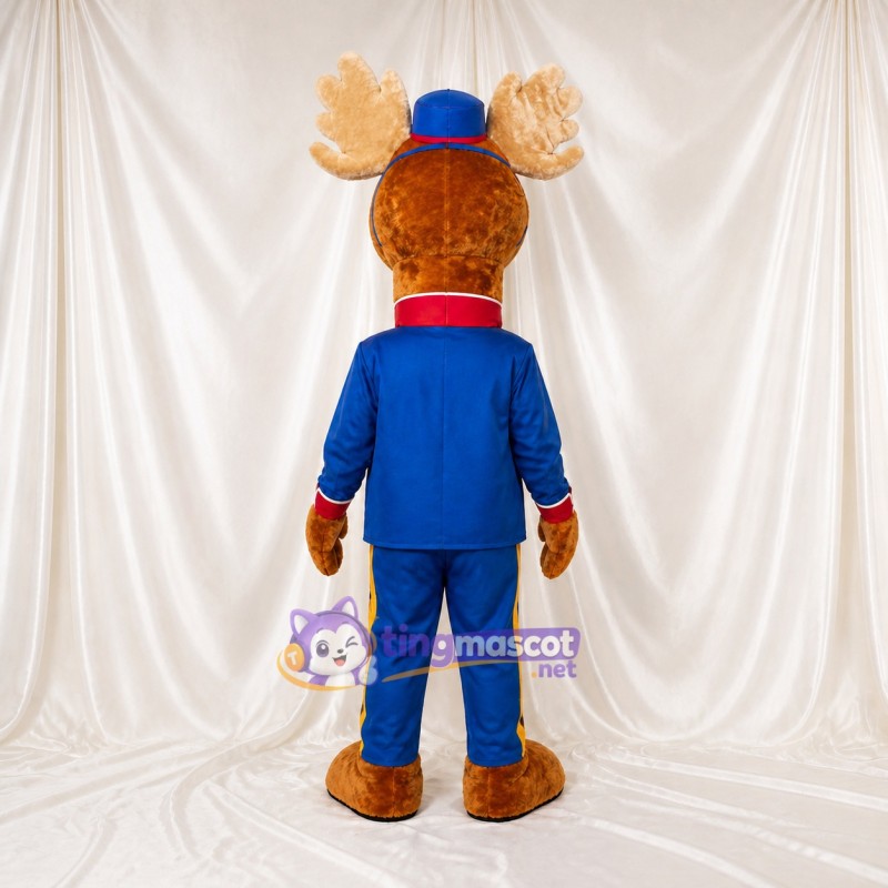 Moose Bellhop Mascot Costume Full Body for Adults Promotions