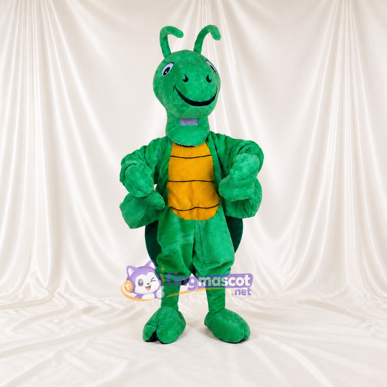 Green Construction Insect Mascot Costume Full Body for Adults School Events Green Construction Insect Mascot Costume Full Body for Adults School Events