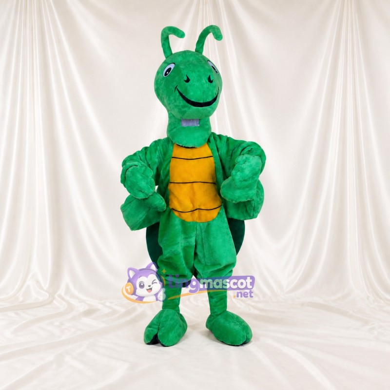 Green Construction Insect Mascot Costume Full Body for Adults School Events