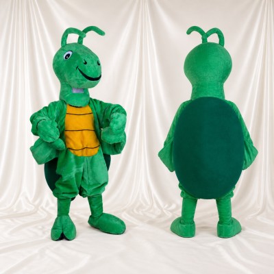 Green Construction Insect Mascot Costume Full Body for Adults School Events