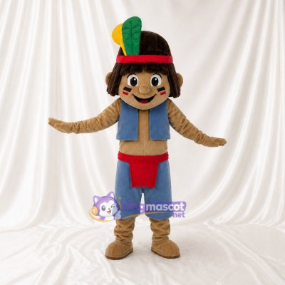 Role Specific Explorer Boy Mascot Costume Full Body for Adults Promotions