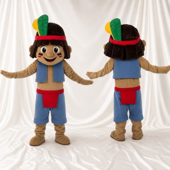 Role Specific Explorer Boy Mascot Costume Full Body for Adults Promotions