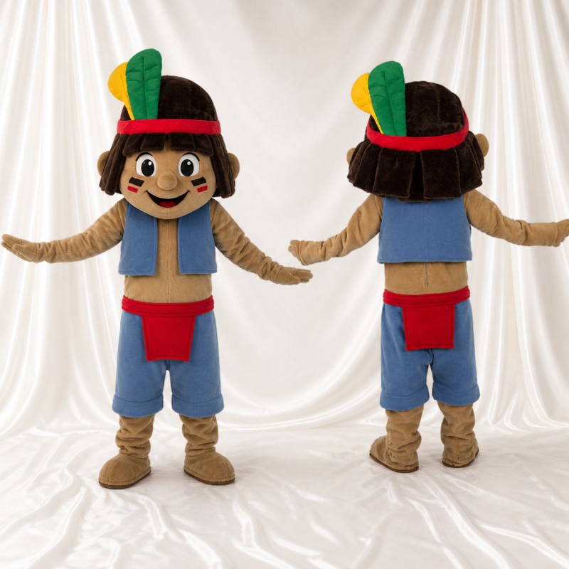 Role Specific Explorer Boy Mascot Costume Full Body for Adults Promotions