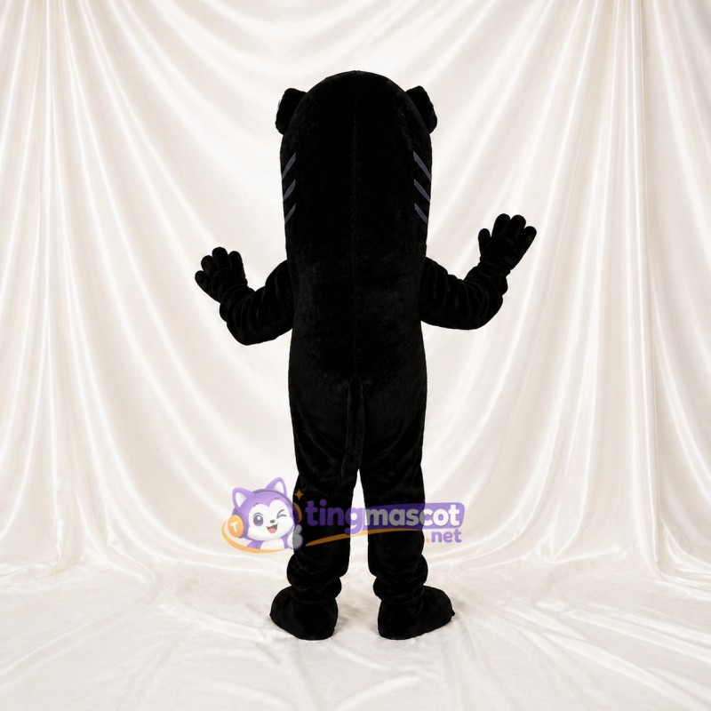 Black Monster Mascot Costume Full Body for Adults School Events