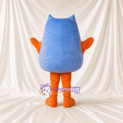 Hibou Bleu Clair Costume de mascotte intégral pour adultes Événements scolaires
