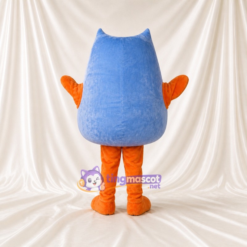 Hibou Bleu Clair Costume de mascotte intégral pour adultes Événements scolaires
