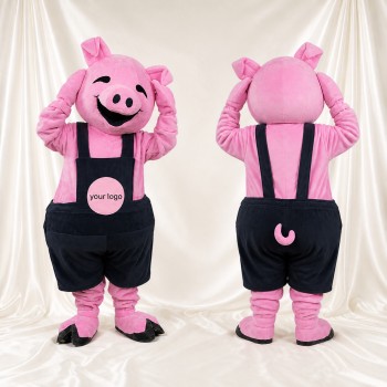 Pig Mascot Costume Full Body for Adults School Events
