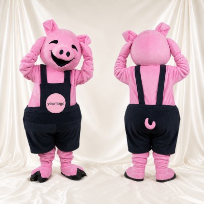 Pig Mascot Costume Full Body for Adults School Events