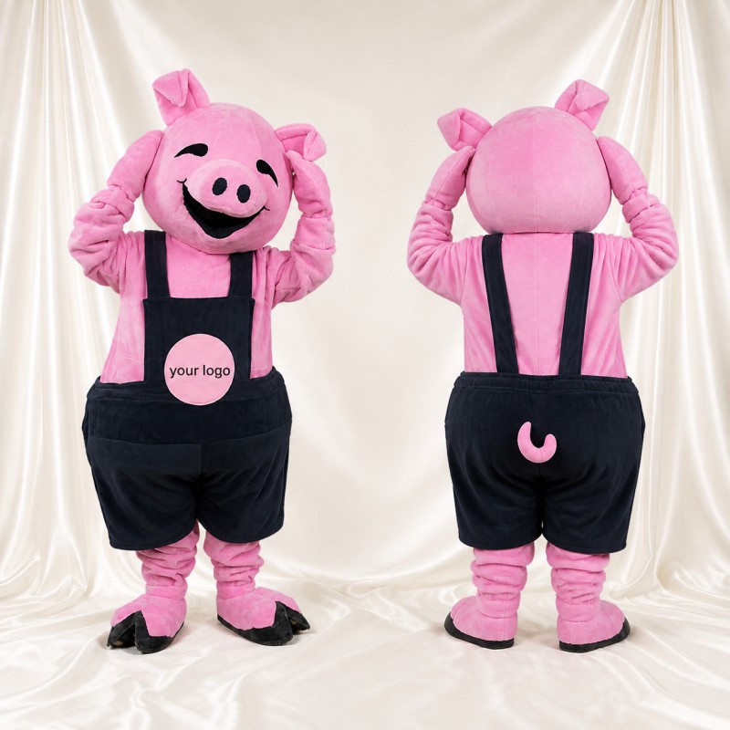 Pig Mascot Costume Full Body for Adults School Events