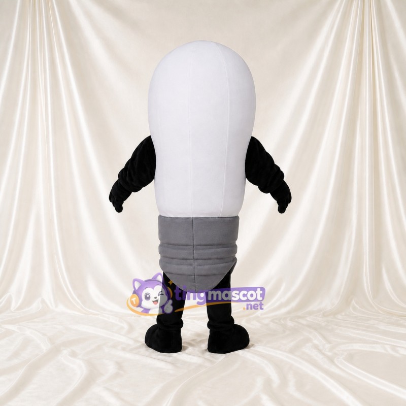 White Light Bulb Mascot Costume Full Body for Adults Promotions