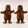 Brown and Tan Beaver Mascot Costume Full Body for Adults School Events