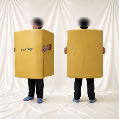 Box Display Mascot Costume Full Body for Adults Promotions