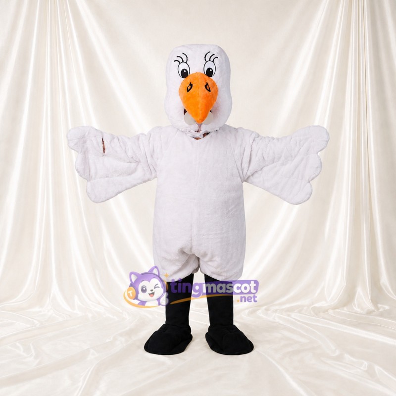 Construction Chicken Mascot Costume Full Body for Adults School Events