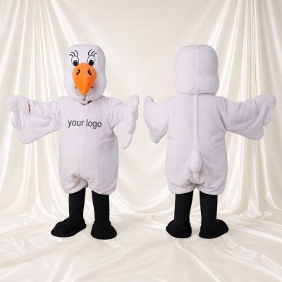 Construction Chicken Mascot Costume Full Body for Adults School Events