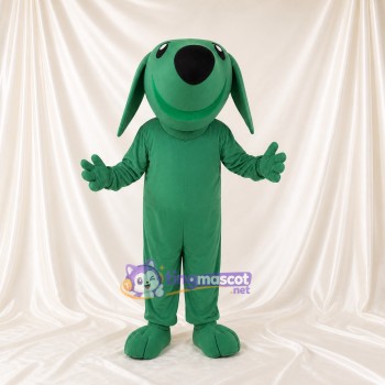 Chien vert Costume de mascotte intégral pour adultes Événements scolaires