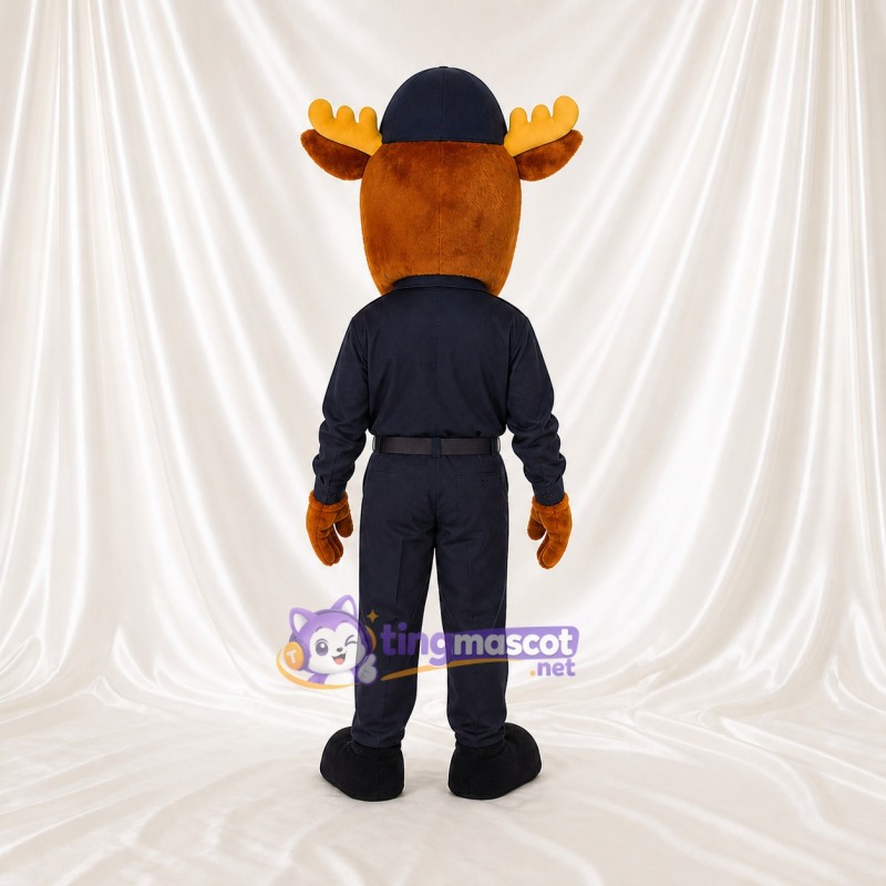 Brown Moose Athlete Mascot Costume Full Body for Adults Sports Events