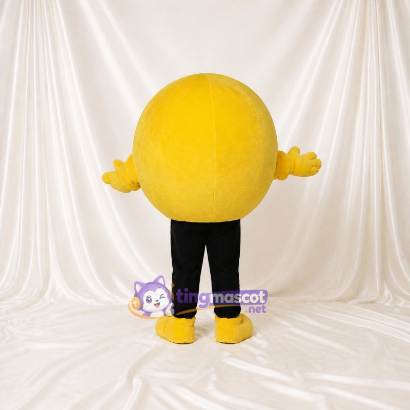 Yellow Smiley Face Mascot Costume Full Body for Adults Promotions