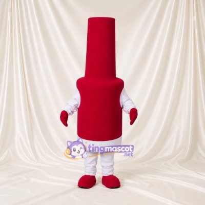 Red Front Bold Lipstick Mascot Costume Full Body for Adults Promotions