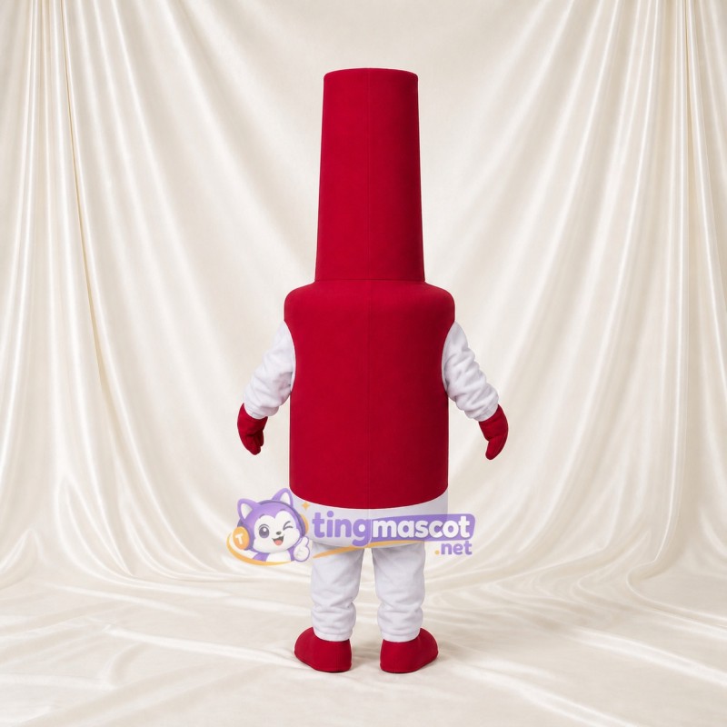 Red Front Bold Lipstick Mascot Costume Full Body for Adults Promotions