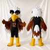 Brown and Black Eagle Athlete Mascot Costume Full Body for Adults Sports Events